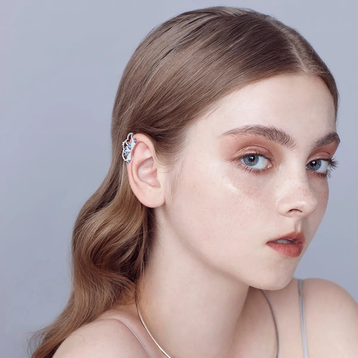 FunGirl Jewelry Queen's Crown Sapphire Ear Cuff Fungirljewelry
