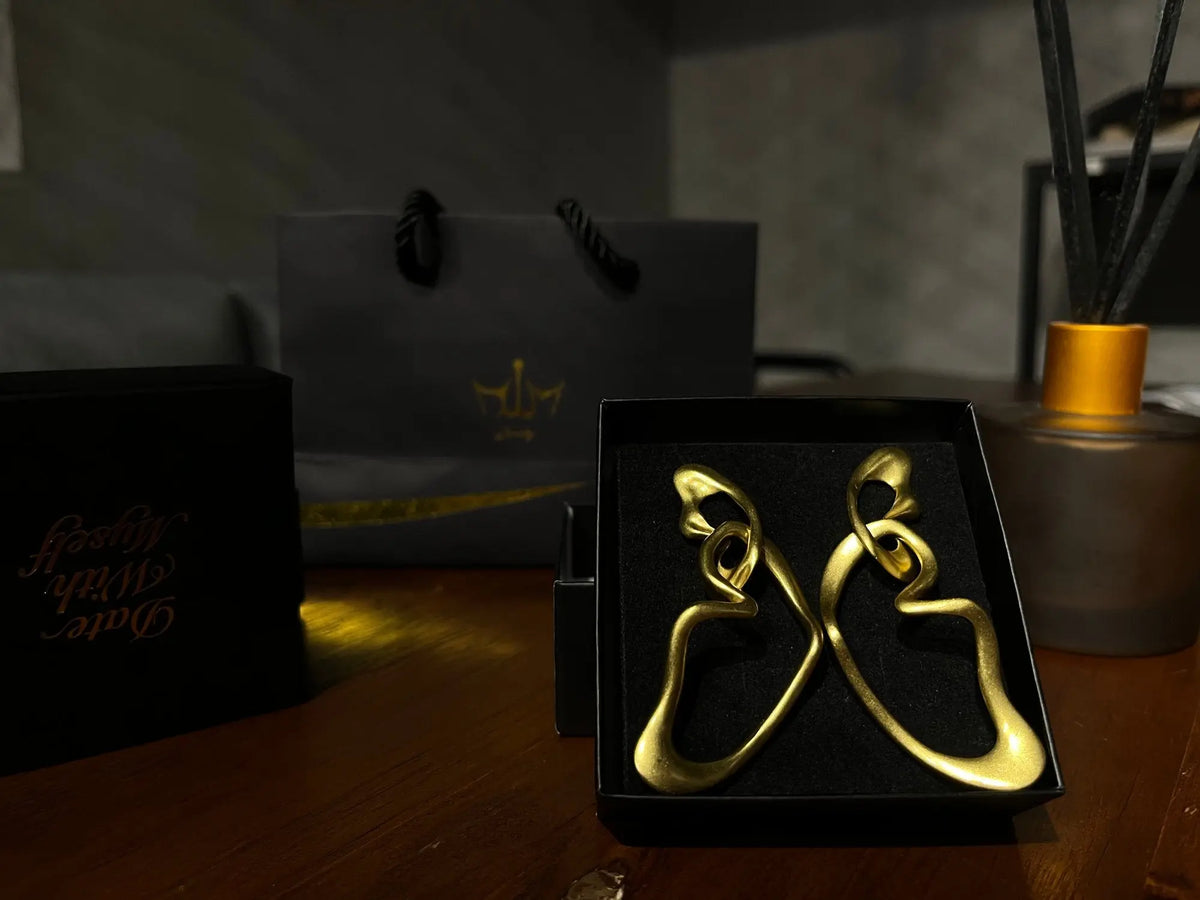 FunGirl Jewelry Golden Butterfly Hollow Wings Earrings Fungirljewelry